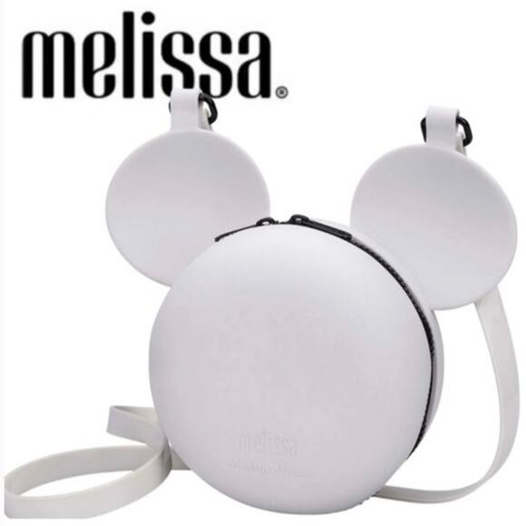 Melissa × Disney Mickey Ball Bag in mind condition white smooth mat finish - Picture 1 of 4